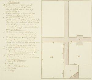Plan du 46 Baldwin Street - Thomas Leeson the Elder Rowbotham