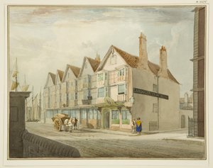 Côté sud de King Street avec Llandoger Trow - Thomas Leeson the Elder Rowbotham