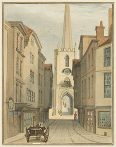 Tour de St John et partie de Christmas Street - Thomas Leeson the Elder Rowbotham