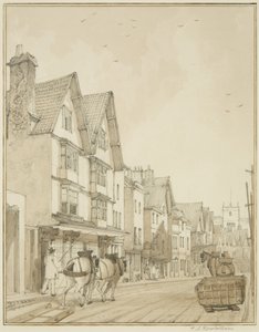 Temple Street, regardant vers le nord - Thomas Leeson the Elder Rowbotham