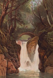 Les Lacs Anglais, Chutes de Rydal - Thomas Leeson the Elder Rowbotham