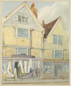 Deux vieilles maisons du côté nord de Castle Street - Thomas Leeson the Elder Rowbotham