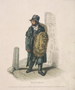 Vendeur de nattes portant ses marchandises sur son épaule, 1820 - Thomas Lord Busby