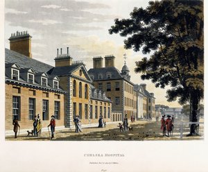 Hôpital de Chelsea, de "A Picturesque Tour through the Cities of London and Westminster Illustrated", 1792-1801