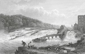 Le saut du saumon de Coleraine, Co Londonderry - Thomas Mann (after) Baynes