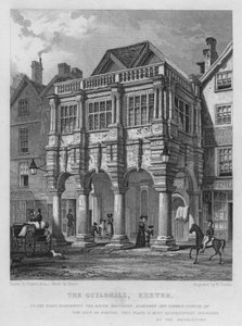La Guilde, Exeter (gravure) - Thomas Mann (after) Baynes