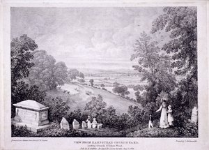 Vue générale de Hampstead, Londres, 1822 - Thomas Mann Baynes