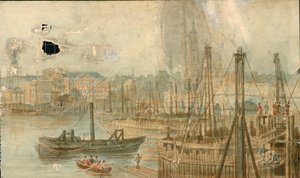 Panorama de la rivière Thames, côté nord, en 13 parties
