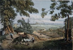 Vue des pentes de Highgate Archway - Thomas Mann Baynes
