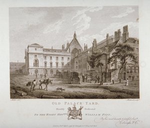 Old Palace Yard, Westminster, Londres, 1796