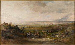 Newcastle depuis Gateshead Fell, vers 1816 - Thomas Miles Richardson