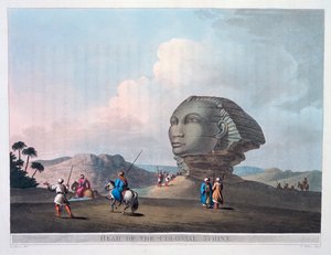 Tête du Sphinx colossal, Gizeh, Égypte, 1801