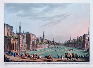 Place principale au Grand Caire, avec le palais de Murad Bey - Thomas Milton