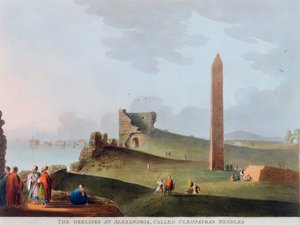 Les obélisques à Alexandrie, appelés Aiguilles de Cléopâtre, Égypte, 1802