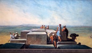 Sommet de la première pyramide de Gizeh, 1794 - Thomas Milton
