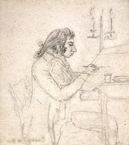 J. M. W. Turner à une table de dessin; Verso : Mme Monro endormie