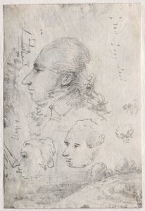 Études de têtes (verso)