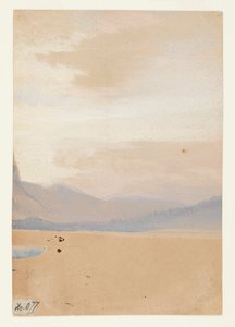Plaines américaines avec chaîne de montagnes au loin