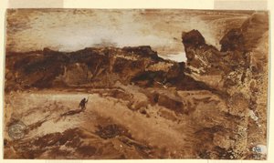 Dessin, Dans le désert, Arizona, 1878