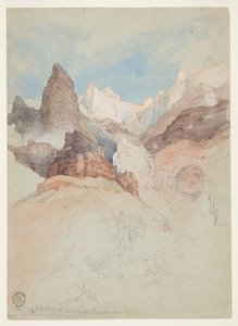 Regardant le sentier à Bright Angel, Grand Canyon, Arizona - Thomas Moran