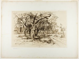 Verger de Mulford, Easthampton - Thomas Moran