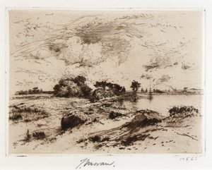 Three Mile Harbor Easthampton, L.I. - Thomas Moran