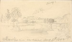 Rivière Yellowstone, près de Rosebud - Thomas Moran