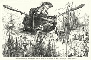 Illustration des Voyages de Gulliver par Jonathan Swift (gravure) - Thomas Morten