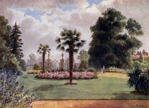 Jardins de Kew : Les palmiers et la porte principale