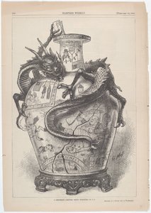 Un design diplomatique (chinois) présenté aux États-Unis - Thomas Nast