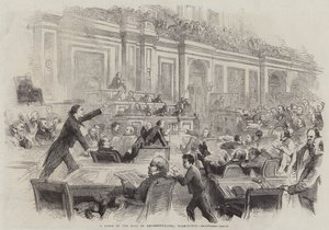 Une scène dans la salle des représentants, Washington - Thomas Nast