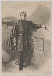 Le major Anderson, ancien commandant du fort Sumter, dans le port de Charleston - Thomas Nast