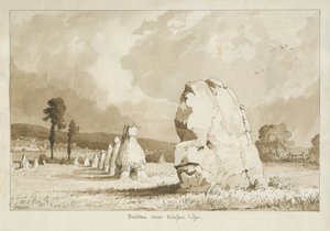 Bolstone, près de Kinver Edge: dessin sépia