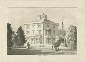 Presbytère de Haughton : dessin au lavis
