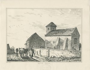 Église de Pelsall (ancienne) : dessin à la plume et à l