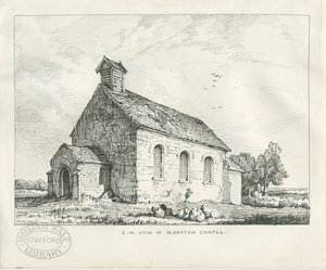Stafford - Chapelle de Marston : dessin à la plume et à l