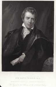 Sir David Wilkie, peintre écossais. Gravure par Francis Holl - Thomas Phillips