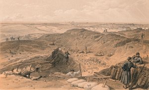 Fossé du Malakoff, Batterie Gervais, et arrière du Redan, 1856