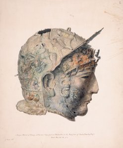 Dessin du casque de Ribchester - Thomas Richard (attr. to) Underwood