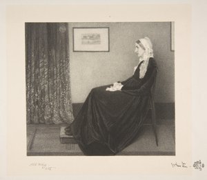 Arrangement en Gris et Noir : Portrait de la Mère de l
