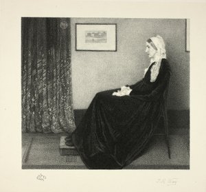 Arrangement en gris et noir : Portrait de la mère de l