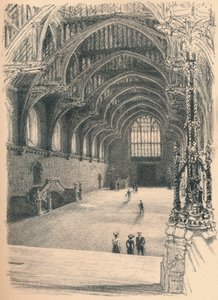 Intérieur de Westminster Hall, Palais de Westminster, 1902