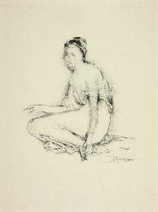 Modèle assis par terre - Thomas Robert Way