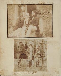 Portrait de groupe avec Sir David Brewster, Mme Jones et le général de brigade Colin Mackenzie - Thomas Rodger