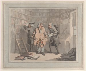 Libraire et auteur, 25 septembre 1784 - Thomas Rowlandson, Samuel Alken