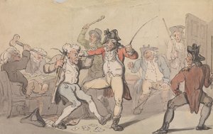 Une « jambe noire » a été repérée en train de tricher - Thomas Rowlandson