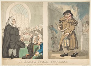 Une paire de gardiens publics, 10 juillet 1800 - Thomas Rowlandson