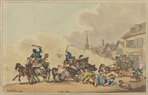 Une course de charrettes