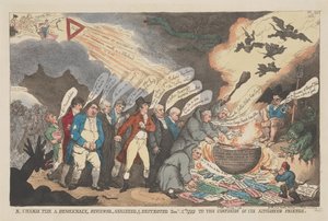 « Un charme pour la démocratie », examiné, analysé et démoli le 11 janvier 1799, au grand désarroi de ses partisans - Thomas Rowlandson