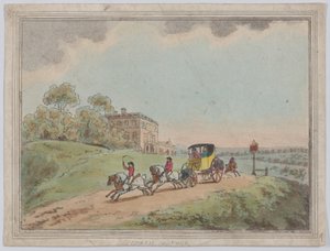 Un carrosse à quatre chevaux (tiré de *Rustic Sketches* ) - Thomas Rowlandson